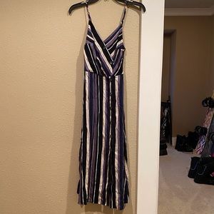 Hollister Striped Purple Midi Dress!
